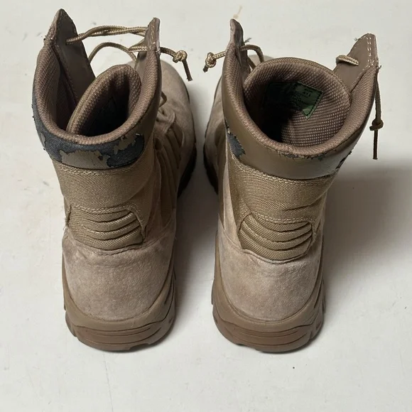 Military Mens Tan Brown Outdoors Work Boots - Picture 14 of 16